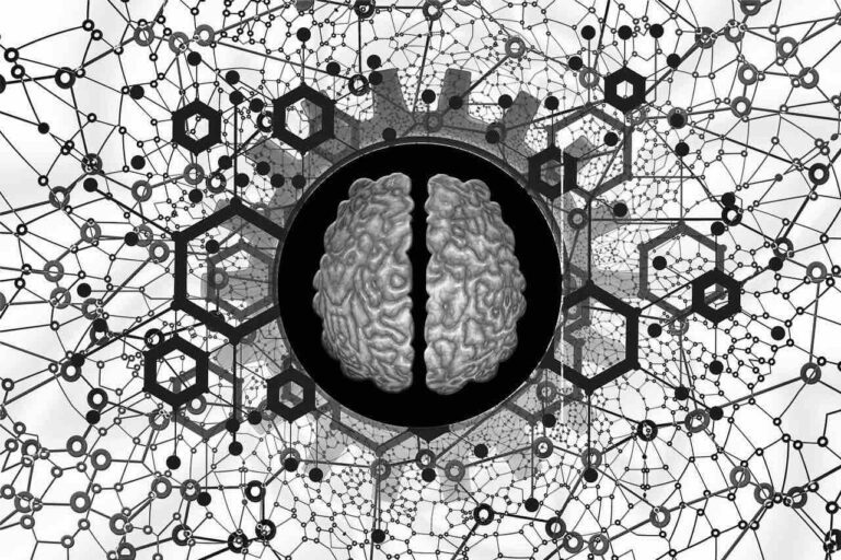 A visualisation, data streams, representing the process of machine learning algorithms