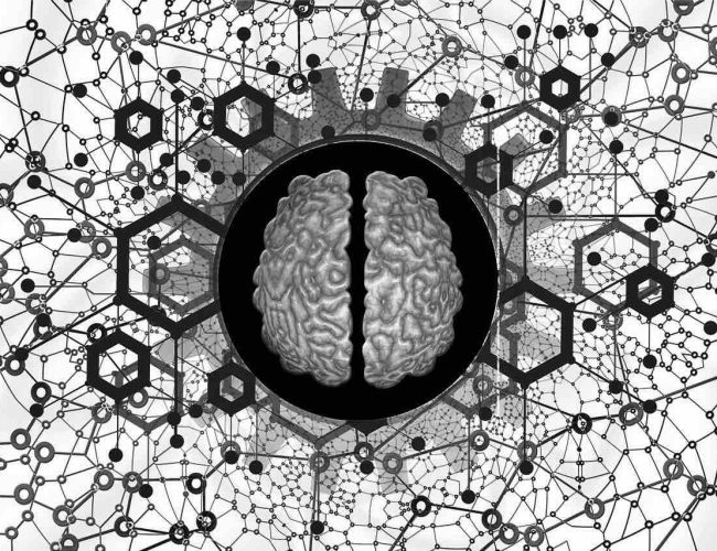 A visualisation, data streams, representing the process of machine learning algorithms